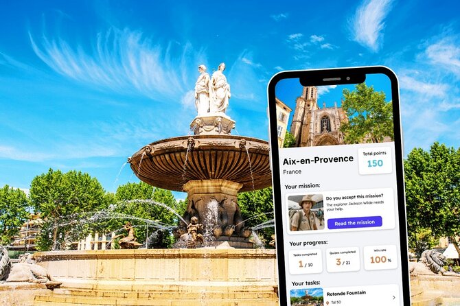 Aix-en-Provence Exploration Game and City Tour on your Phone - What this Aix-en-Provence phone game is really like