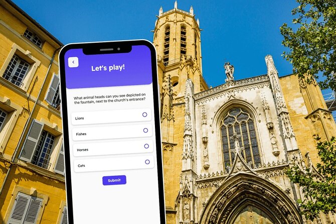 Aix-en-Provence Exploration Game and City Tour on your Phone - Starting at Pavillon Vendôme and the story of a royal affair