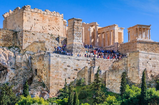 Athens Highlights Self guided scavenger hunt and Walking Tour - The Odeon of Herod Atticus leads toward the Acropolis