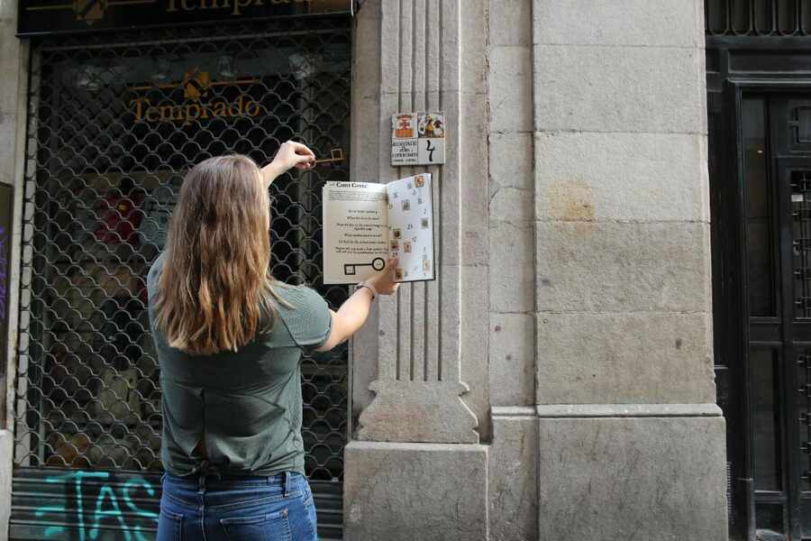 Barcelona: The Search for the Snake Stone City Treasure Hunt - Plaça de Sant Miquel closes the trail