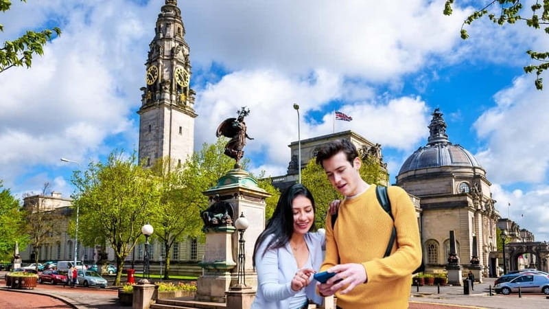 Cardiff: City Walking Tour & Exploration Game - Cardiff’s civic centre and stories of rebellion
