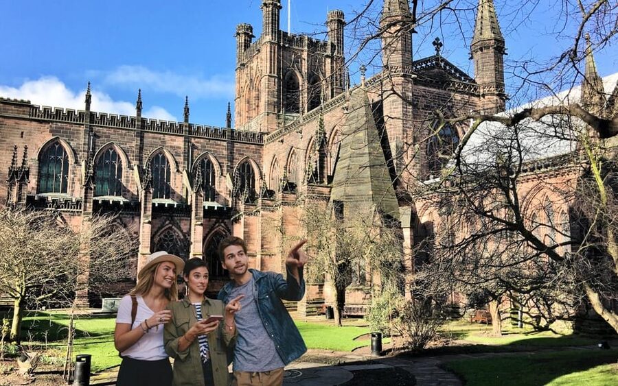 Chester: City Walking Tour & Exploration Game - Reaching the Roman amphitheatre area