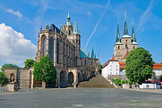 City game scavenger hunt Erfurt - independent city tour I discovery tour - Ending near Petersberg Citadel