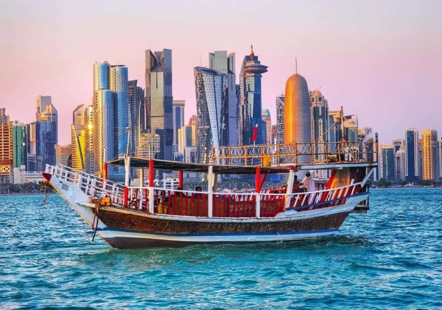 Doha Delights: City Exploration & Traditional Dhow Cruise - The Pearl-Qatar broadens the city tour