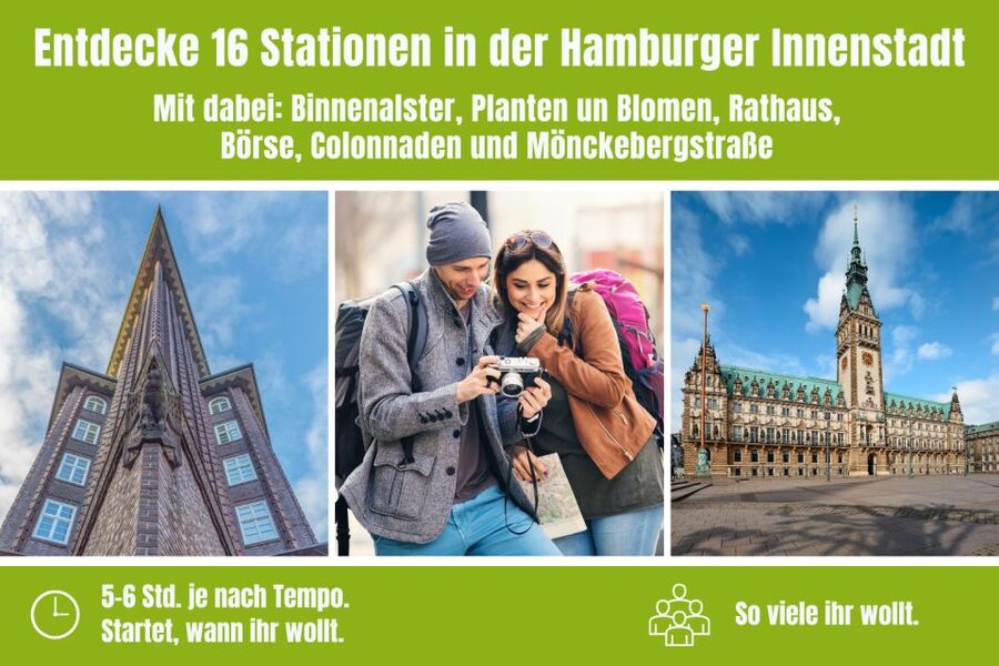 Hamburg City: Scavenger Hunt Self-Guided Tour - Planten un Blomen gives the route a softer finish