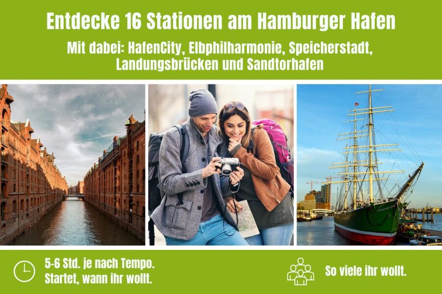 Hamburg: Scavenger Hunt Self-Guided Tour around the port - How the $52 group price works