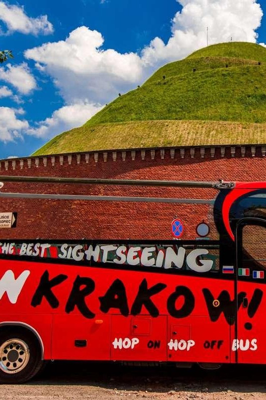 Krakow City SightSeeing hop on hop off bus and city game - Starting with Krakow from a bus seat
