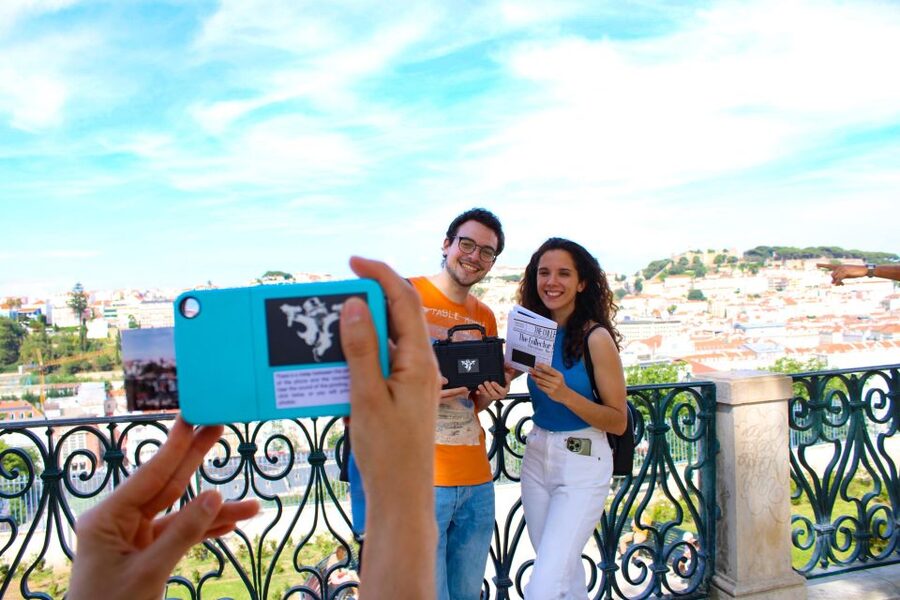 Lisbon: Old Town Immersive Escape Game with Live Actors - The camera and mystery box add physical memories
