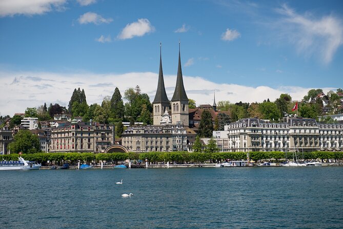 Lucerne Scavenger Hunt and Highlights Self Guided Audio Tour - Spreuer Bridge and Nolliturm beside the Reuss