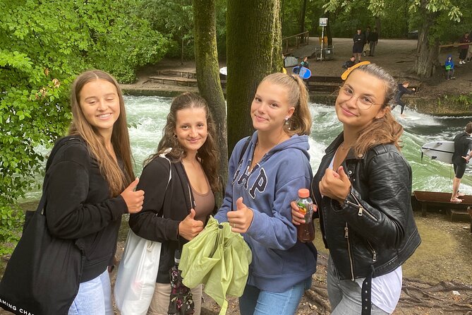 Munich Scavenger Hunt and Sights Self-Guided Tour - Finishing at the Eisbachwelle