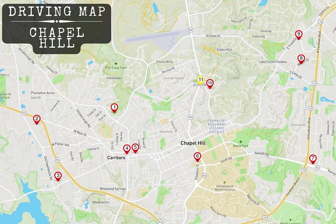 Murder Mystery Detective Experience in Chapel Hill NC - Stop 1: Chapel Hill sets the scene
