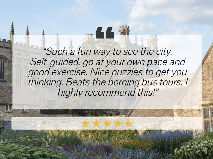 Oxford: City Tour & Exploration Game - Should you book the Oxford City Tour and Exploration Game?