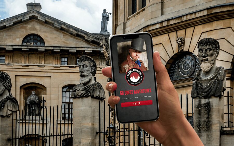 Oxford: City Tour & Exploration Game - Starting at Town Hall in Oxford’s medieval center