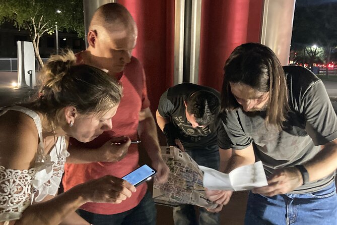 Scottsdale: Copper Canyon Caper Puzzle Ride Adventure - Riding the Red Golf Carts Through Old Town