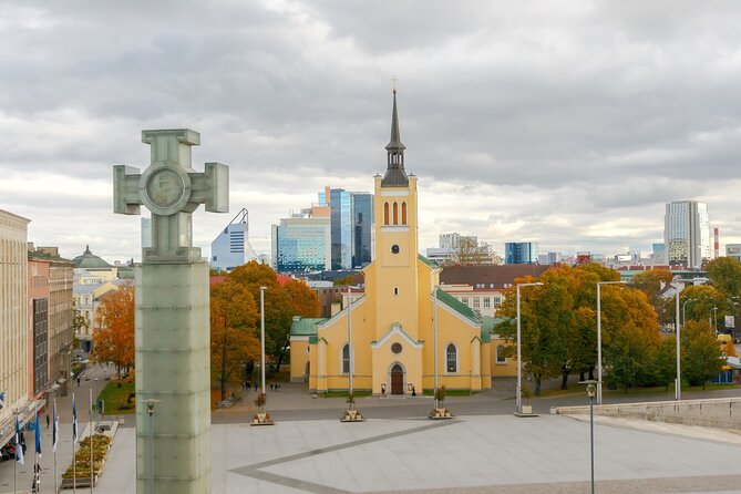 Tallinn Scavenger Hunt and Highlights Self Guided Audio Tour - St. Olaf’s Church and the view of the upper town