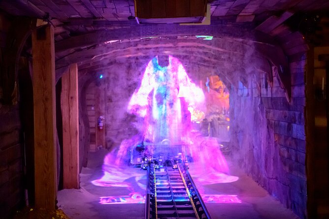 Treasure Hunt Ride Ticket and 1 Power-Up Combo - Boarding the Cavern Cars
