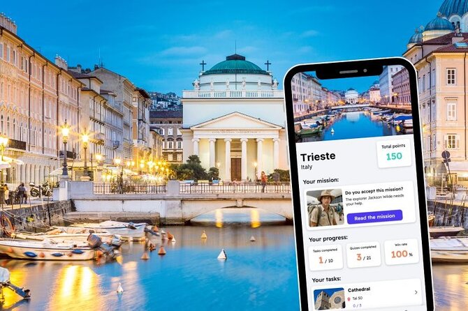 Trieste Exploration Game and City Tour on your Phone - Key points at a glance